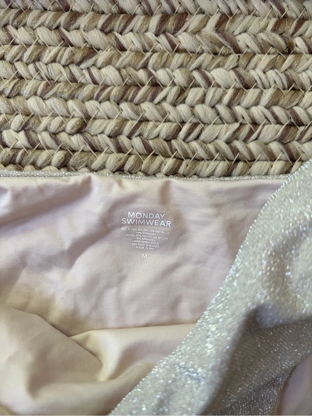 NWOT Monday Swimwear shimmer bikini